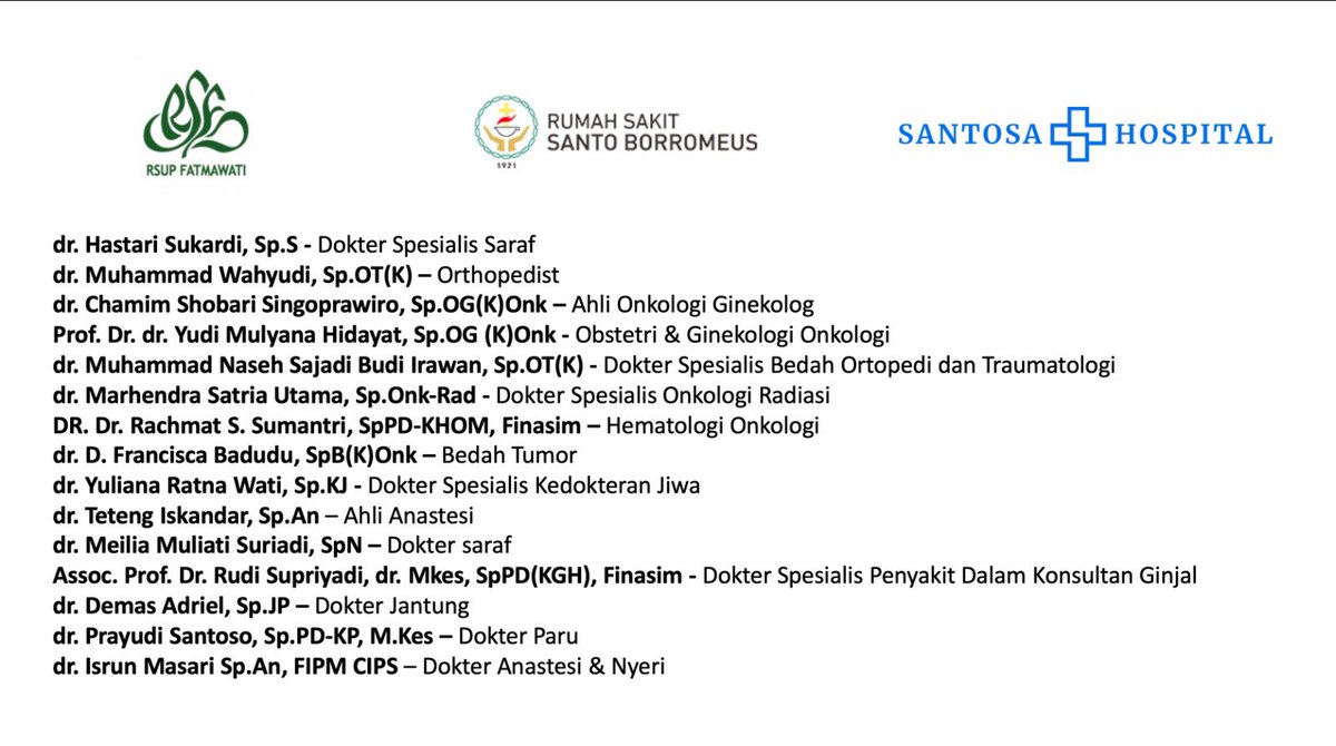 Ini total dokter yang menangani kasusnya evyta dari awal, emang berat banget kasusnya tapi sekarang evyta udah tenang disana