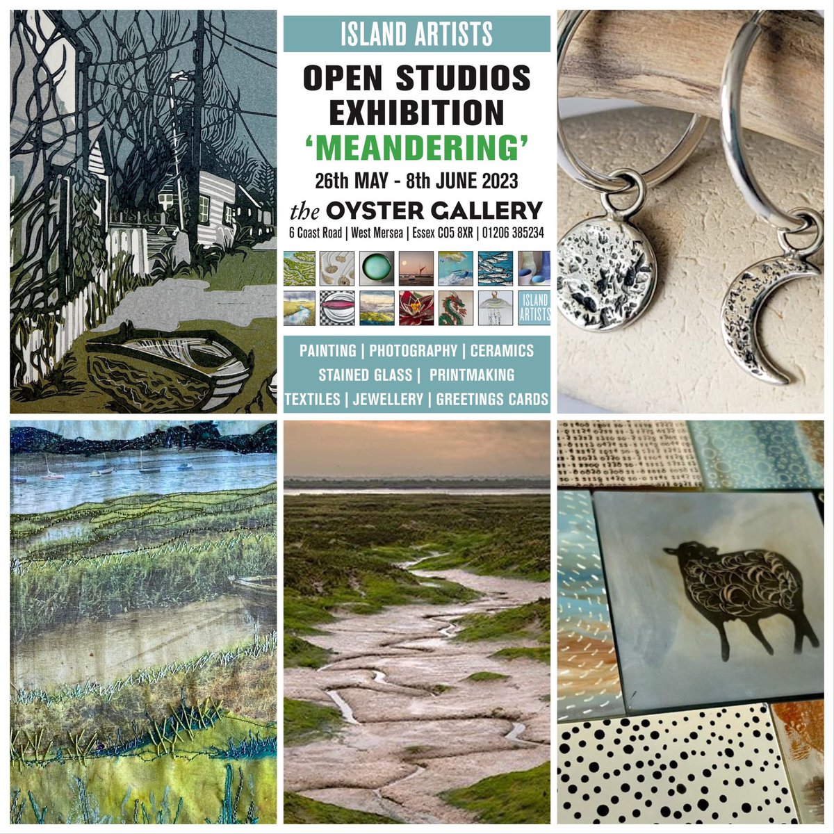 Island Artists Open Studios coming up 26-28th May with some exciting new work, save the dates & come to our group show @theoystergallery  #mersea #visitmersea #colchester @BBCEssex @VisitColchester  #CreativeColchester #ColchesterEvents #EssexEvents @ExploreEssex @SecretMersea