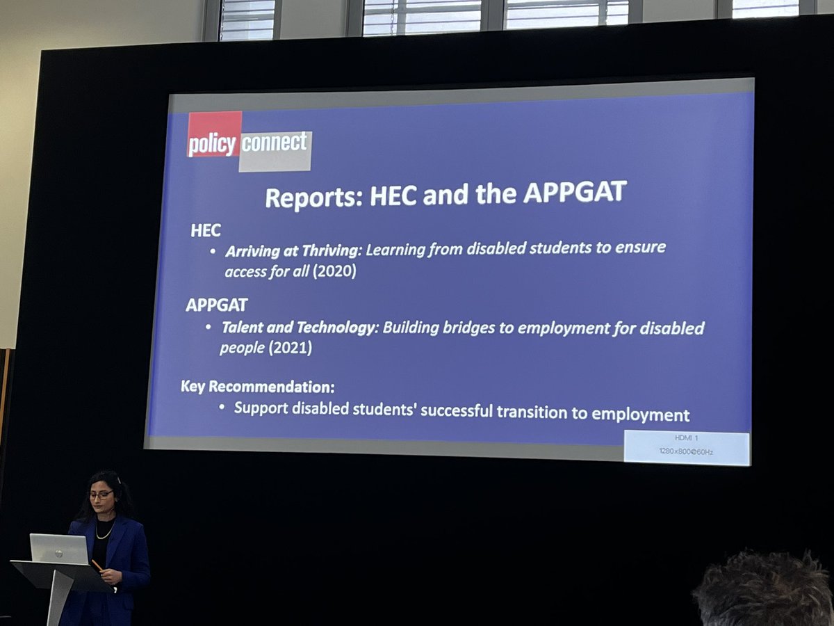 Bernardvi's tweet image. #HEC and #APPGAT reports had a key recommendation and that is supporting disabled students’ successful transition to #employment. #inclusivity