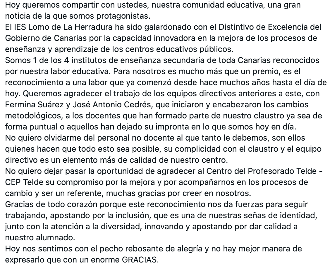 IES Lomo de La Herradura tweet media