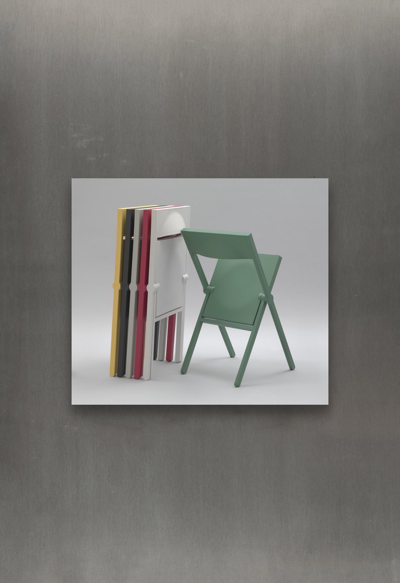 David Chipperfield: Piana Alessi Chair. 2010. Polypropylene reinforced with fibreglass. 78 x 46 x 52cm (open). 90 x 46 x 7cm (closed). #davidchipperfield #alessi #design