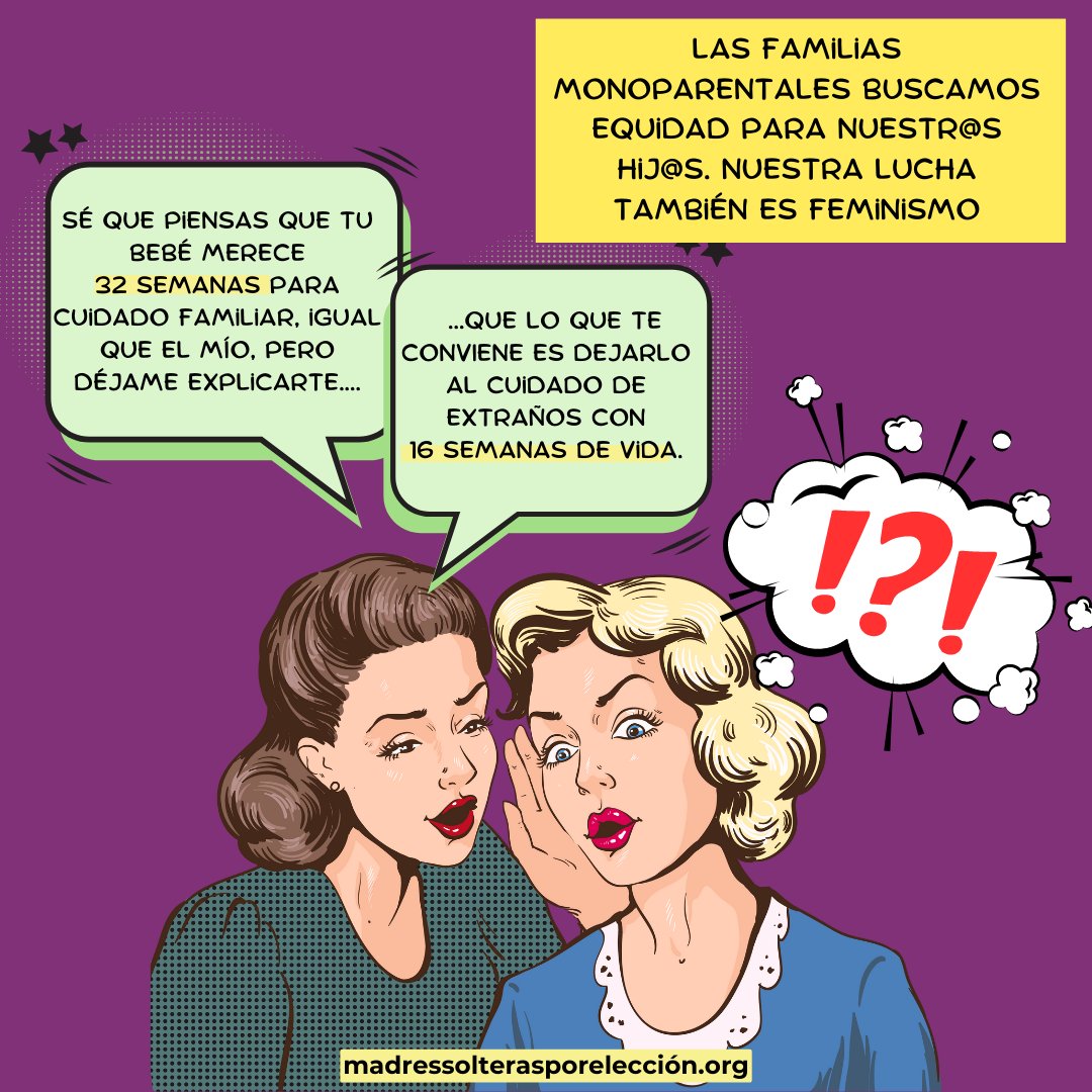 🗓️Hoy reivindicamos que...
Necesitamos que sociedad e instituciones faciliten redes saludables y normas jurídicas para que una mujer que decide ser madre en solitario pueda cuidarse a sí misma y a su familia bajo criterios feministas y de equidad. #DiaDeLaMadre