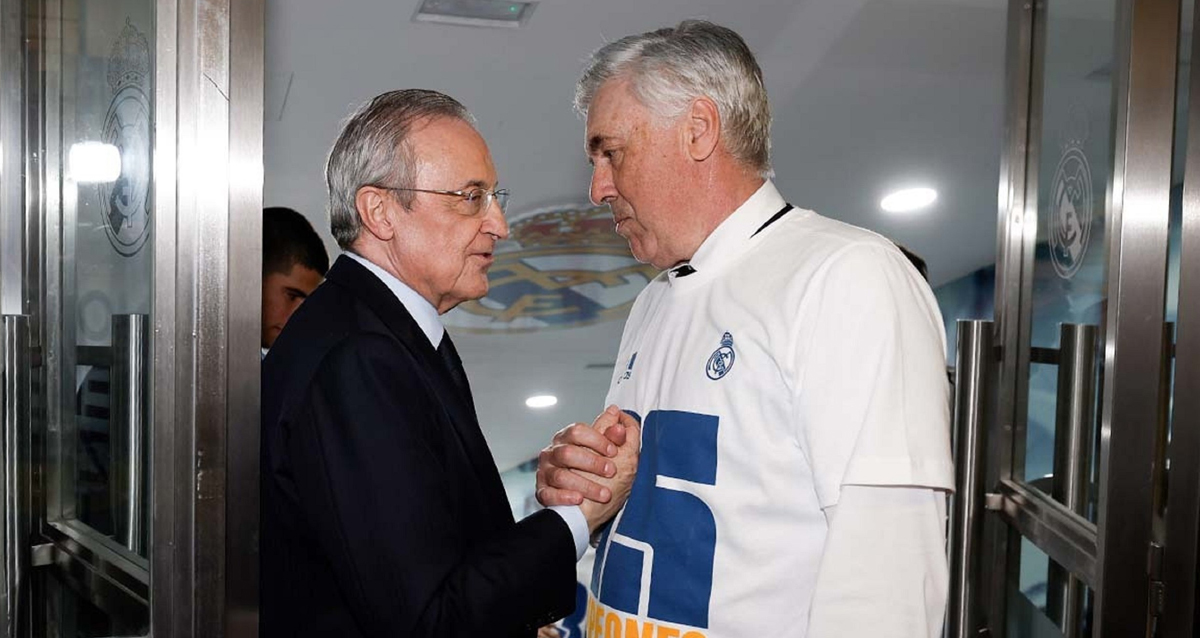 🚨⚪️ Florentino Pérez &amp; Carlo Ancelotti had a meeting after the loss vs Real Sociedad. They analysed the bad moment of the team. <a href="/marca/">MARCA</a>