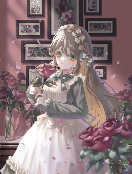 #ゴールデンウィークSNS展覧会2023 #GW創作クラスタフォロー祭   フリルと植物大好き…!