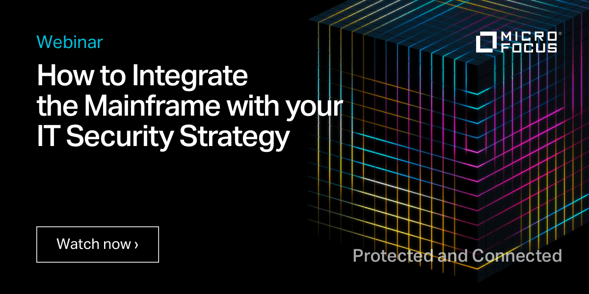 The #mainframe lives in our connected world &amp; needs to be part of your overall IT security strategy. Watch this on-demand @OpenTextAppMod webinar to learn more:  #MyCompany bit.ly/3pbkn2C