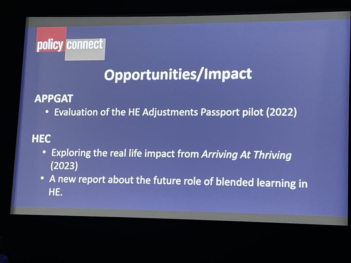 Bernardvi's tweet image. Opportunities and impact in higher education policy.