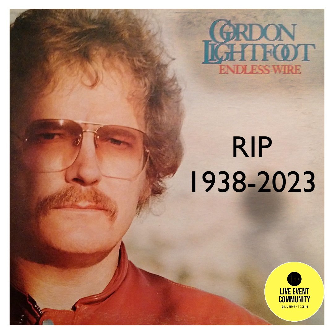 You are well loved by the Canadian music industry. During the good and bad you were always there for us, bringing a light.
Rest in Peace Gordon Lightfoot