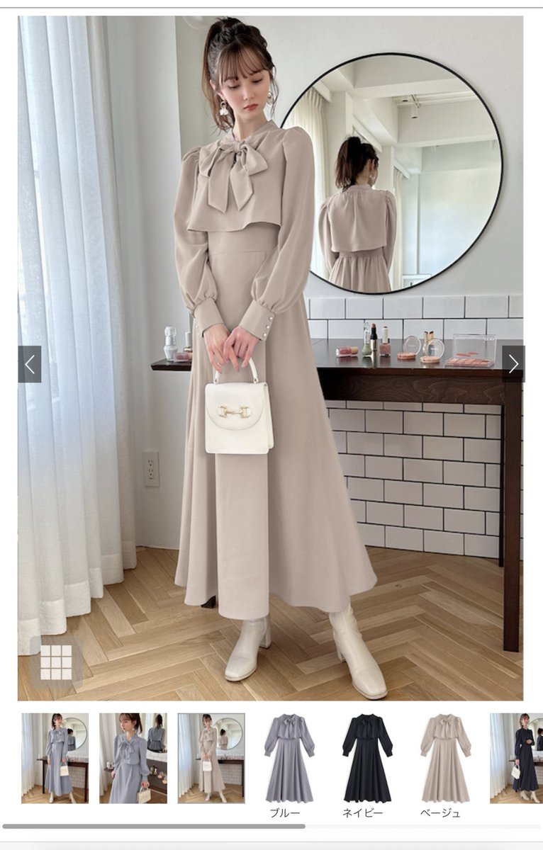 前後2Wayリボンフレアワンピース[tu562] 既に多数のレポがあがっている