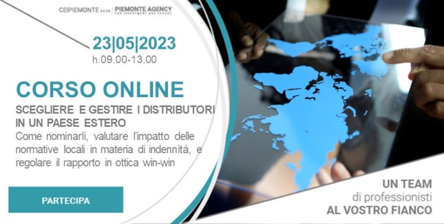 Ceipiemonte's tweet image. Un modo rapido e affidabile per entrare nei mercati internazionali? Non perdete il webinar di @Ceipiemonte: parleremo dei #distributori, partner fondamentali per vendere all’estero, approfondendo tutti gli aspetti contrattuali👉bit.ly/417tpef
#Piemontexcels #formazione