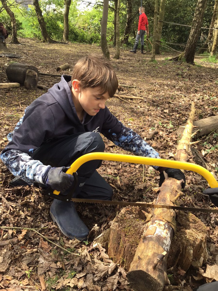 ForestSchBPS's tweet photo. @Mahlangu_Bps learned how to use bow saws safely and create firewood for next weeks fire and marshmallow session. https://t.co/kYv7wtriFh