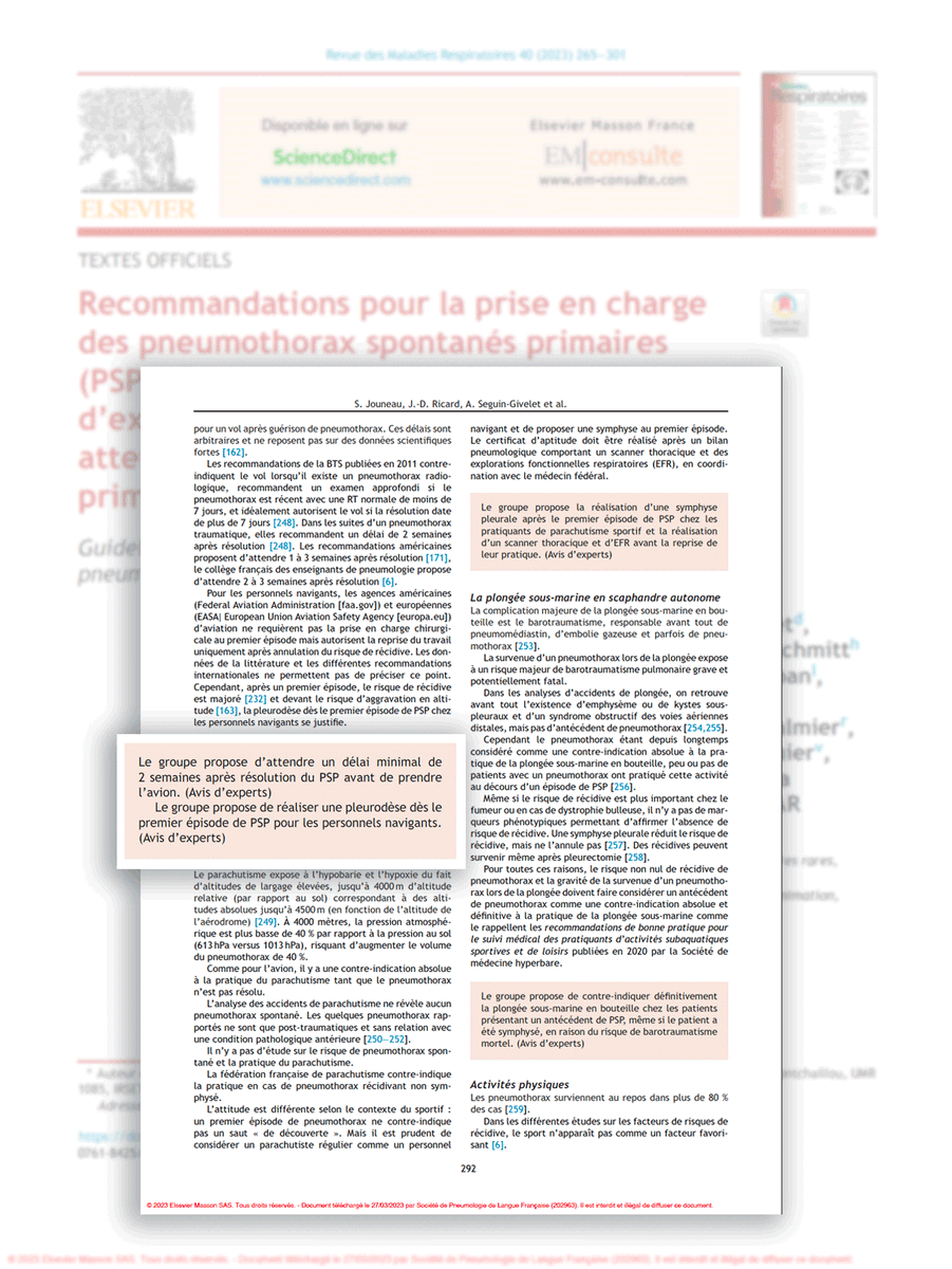 SPLF_SocPneumo's tweet photo. #Microapprentissage @SPLF_SocPneumo : 
#Pneumothorax2023
2 semaines entre résolution PSP et voyage en avion
#delai #avion
Pour un complet apprentissage : 
 👉https://t.co/FQMUo2UifY
@La_SRLF @SFAR_ORG @SFMU_MS @ajpo2 @PneumoCphg https://t.co/H0VubE4mq5
