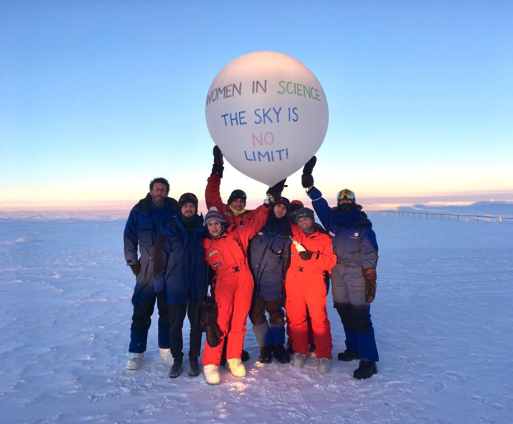 “Women in Science - The Sky is No Limit!”

A powerful message by Meganne Christian & team at the 🇮🇹-🇫🇷 Concordia Antarctic base. Excellent use of weather balloon too!

#generequality #WomenInSTEM
