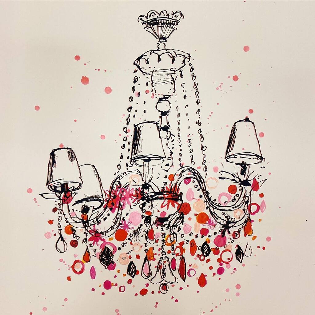 Two giclee prints of two chandeliers available. These were printed to sell in interior shops and are not in circulation now. Just send me a DM if you’re interested- thank you very much. I will send them wrapped in tissue paper in a wide tube. 

Belle Epo… instagr.am/p/Cr2yEp8IAUE/