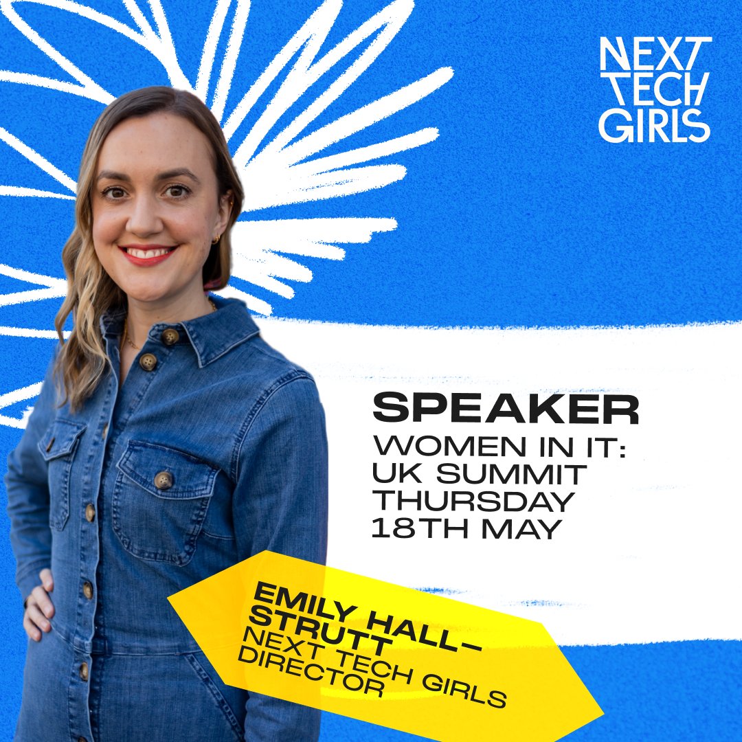 NextTechGirls's tweet photo. Join us and our Director Emily Hall-Strutt at the @womeninitawards summit on May 18th.
She will lead a workshop on how to become the role model you wish you’d had and mentor others to success.
Register here: https://t.co/CouKwGORT3
#WITUK #WITSummit https://t.co/YCXTzWYFHC