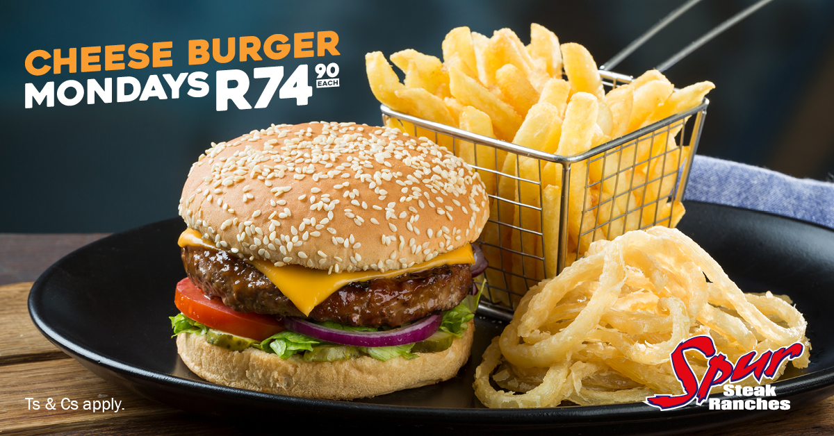Cheese the day, every Monday at Spur! 𝗟𝗜𝗞𝗘 or 𝗥𝗧 to receive weekly reminders on #SpurCheeseBurgerMondays