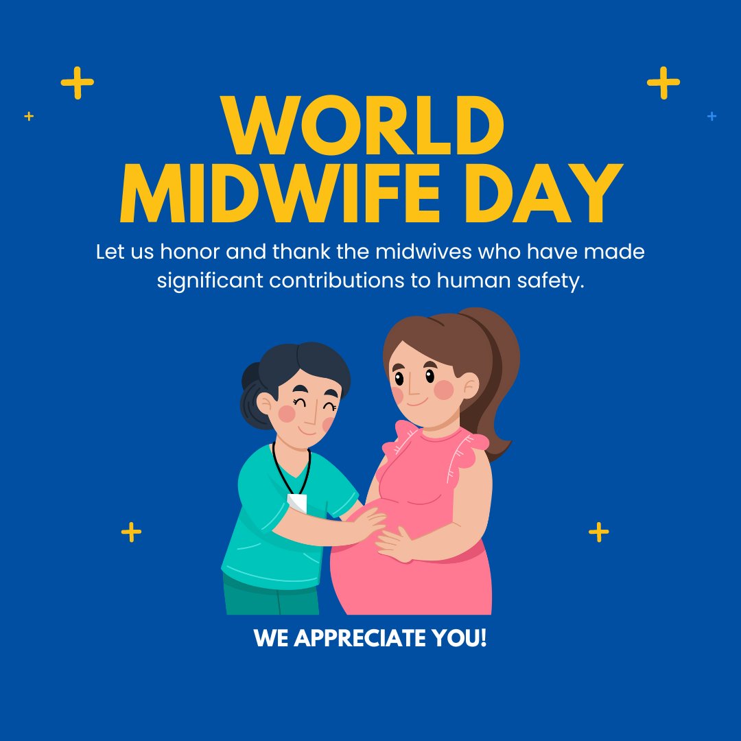 Happy International Day of Midwives 

To all staff working in maternity services, today is a day to celebrate the differences YOU make in people’s lives. Keep changing the world, one baby at a time! 👶💙

 #InternationalDayofMidwives #Appreciationpost #NHS #Nursing
