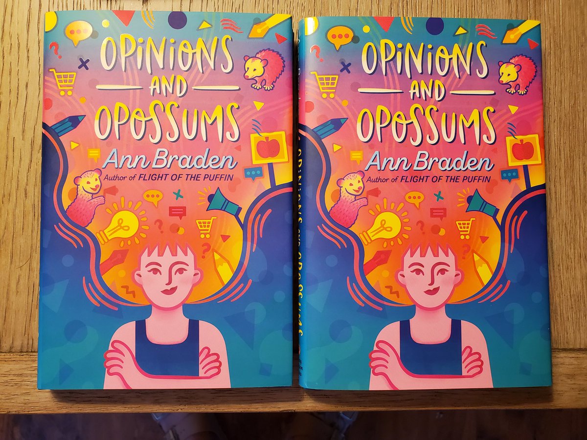 Sanditeach4fun's tweet image. I accidentally #preordered @annbradenbooks OPINIONS AND OPOSSUMS twice! Guess @asnell78 will be getting a copy for her #classroomlibrary!