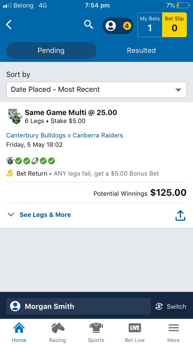 Multi in the bag...
The Ref 🧞‍♂️
💸💸💸
#NRLMagicRound 
<a href="/sportsbetcomau/">Sportsbet</a>