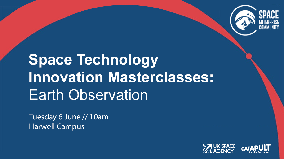 Join us on 6 June for our Earth Observation Masterclass - this class will combine presentations from EO consultants with focused activities to help you shape your business, product or service need, plus the opportunity for bespoke advice and support: ow.ly/Fo1o50NRHGA