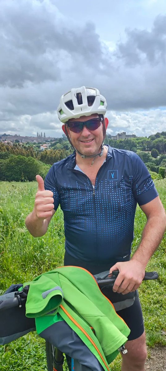 Bluegrass on tour! Our UK Director - James Durrant - currently in Santiago de Compostelo, Spain on his bicycle 🚲