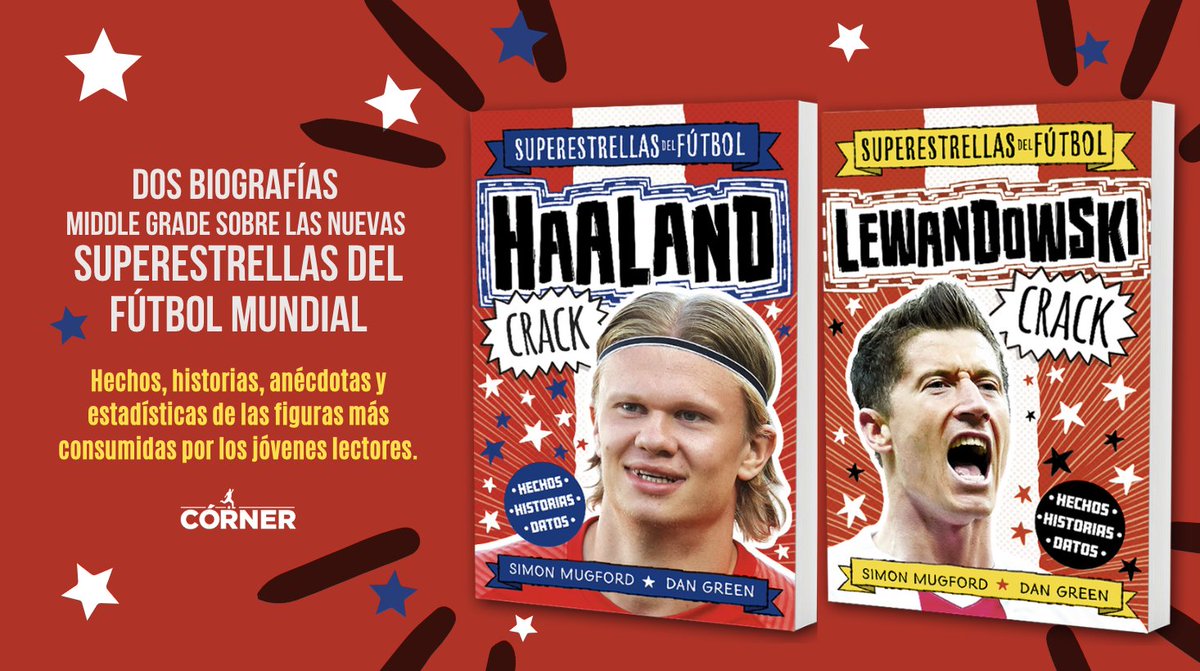 Corner_Ed's tweet photo. ¿Es #Lewandowski uno de tus máximos héroes del fútbol?¿O es #Haalan? Si quieres saberlo todo de las nuevas superestrellas del #fútbol, no te pierdas estas estupendas biografías ilustradas, de @simonmugford y @scribbler_dan: https://t.co/mNCzd93jGU #HaalandCrack #LewandowskiCrack https://t.co/lNIWzklJjz