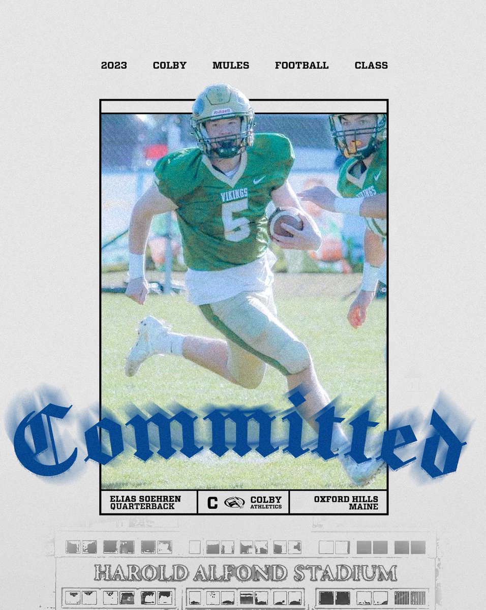 Welcome to Mayflower Hill | C/O 2027

🐴: Elias Soehren
🏫: Oxford Hills (ME)
🏈: QB 
📲: <a href="/EliasSoehren/">Elias Soehren</a> 

#MuleMade
