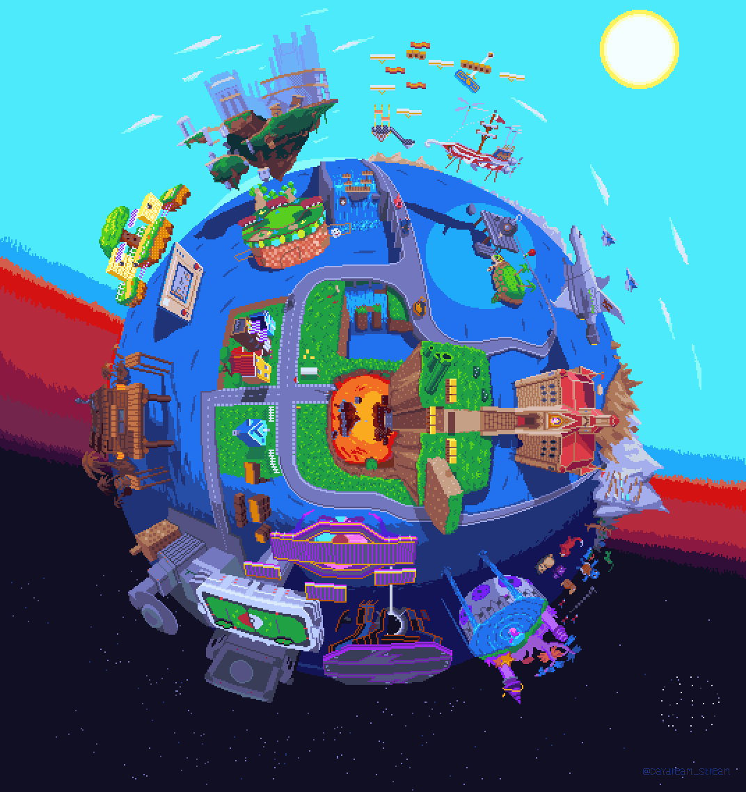 A Super Smash Bros Melee globe I made a little while back