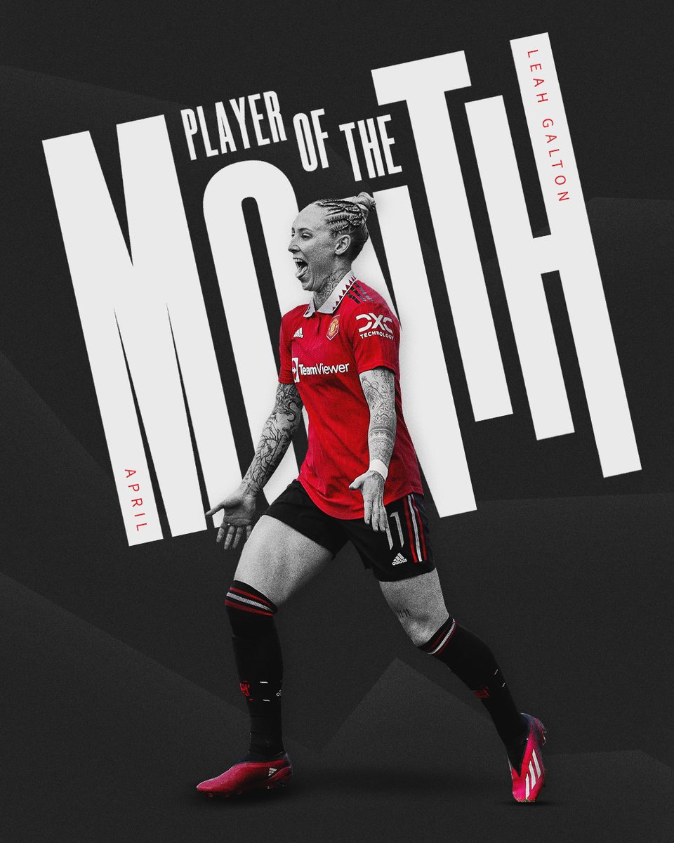 Built different ⭐️

You've voted @Leah_Galton21 as our April Player of the Month 👏

#MUWomen