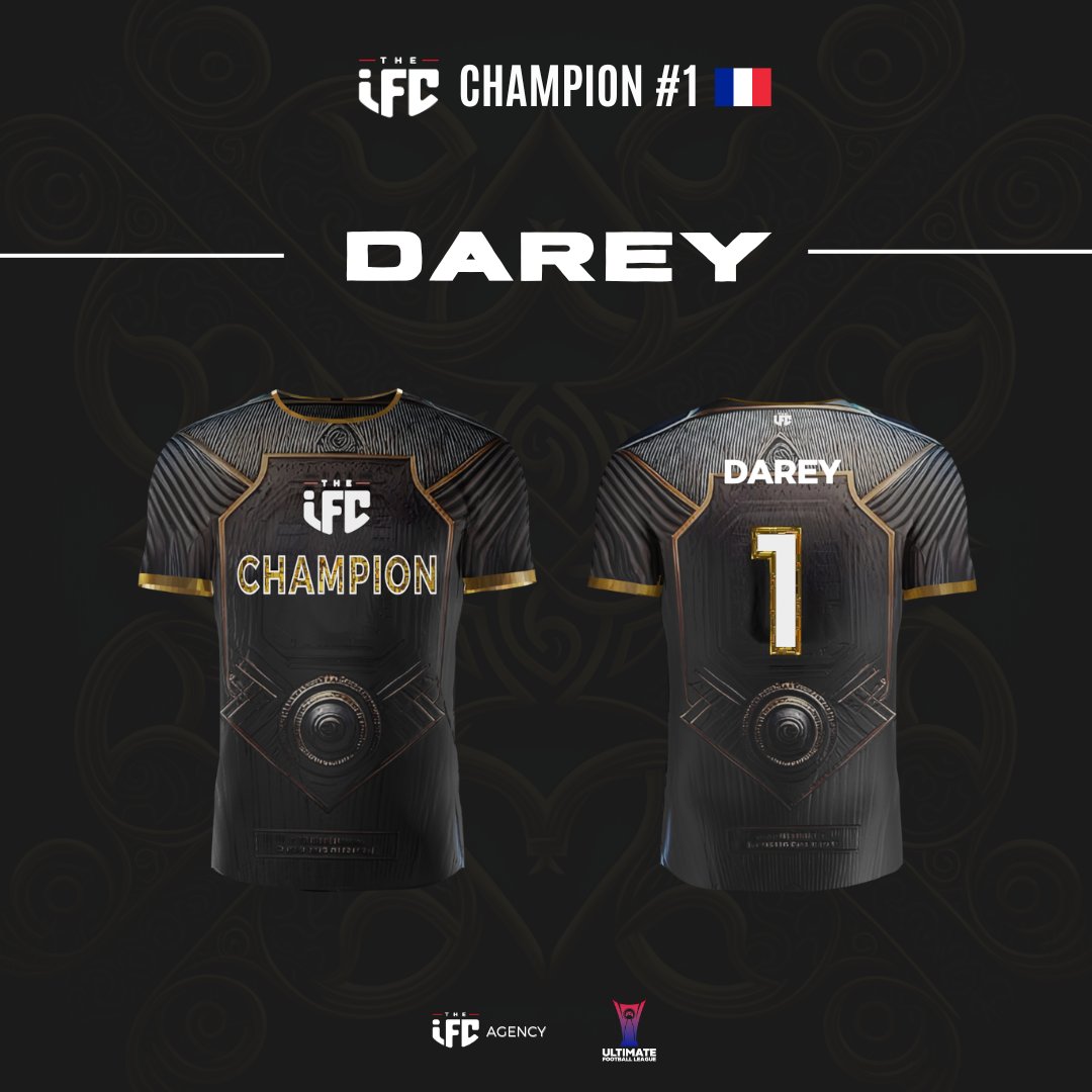 Félicitations à DaRey qui devient le premier champion IFC ! 💪🏆

GG à Alds_8 pour cette belle opposition!🔥

Soyez à l'affût des prochains tournois de l'IFC Agency pour challenger le champion IFC ! 🏆👀
@RBaroudi21
<a href="/alds8_/">alds8_ 🇵🇹🇫🇷</a>

#eSports
#champion
#jointhefederation