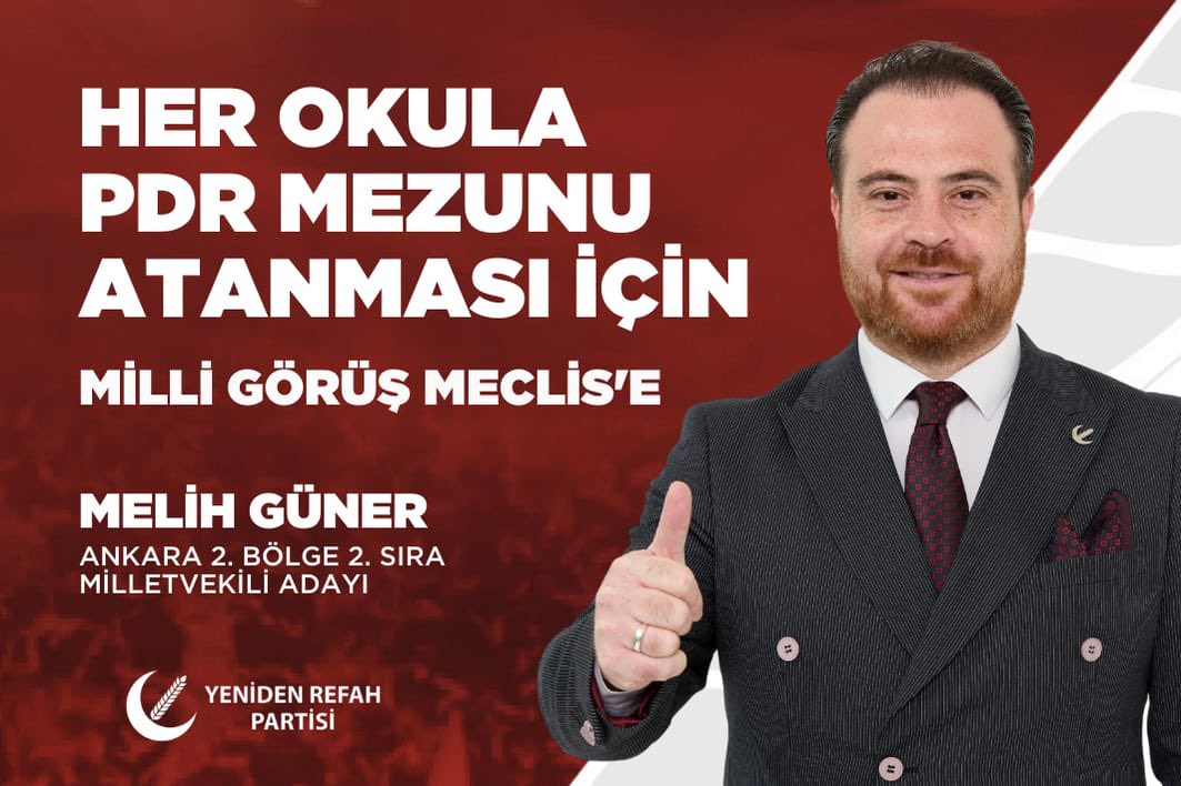 melihguuner's tweet photo. Her okula PDR mezunu ataması için 
#MilliGörüşMeclise https://t.co/7SXVkg776J
