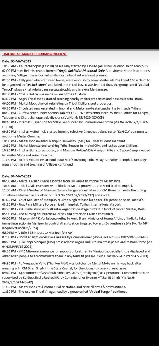 Ngamminlun17's tweet photo. @AJEnglish @B5001001101 @BBCWorld @EastMojo @IndiaTodayNE
Unbiased detail reports made on ground
#ManipurOnFire 
#PrayForManipur https://t.co/K7JP8i3jTR