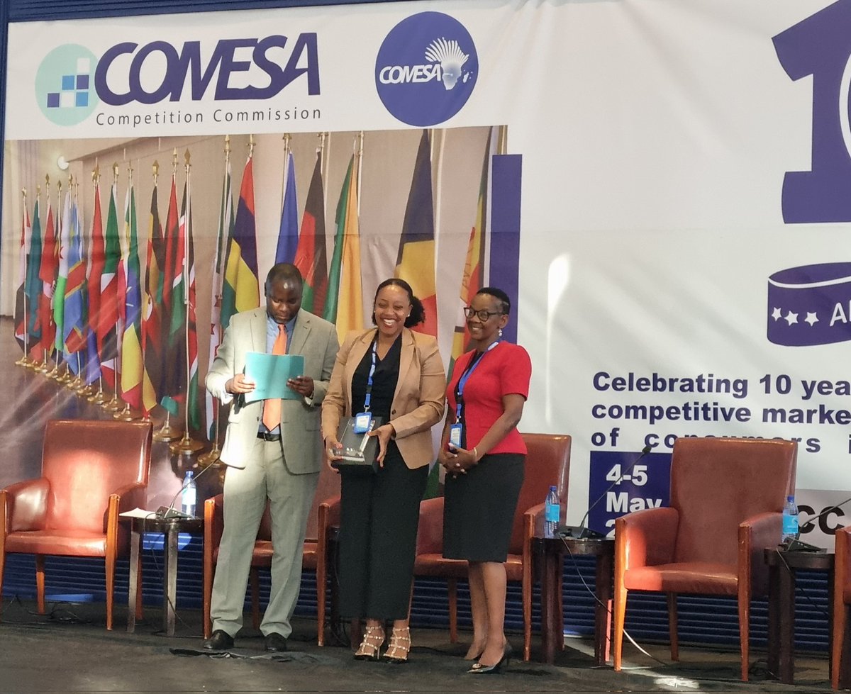 Nyali_X's tweet image. Congratulations to @JWambuiKaranja on her recognition for exemplary lawyership by the @CCC_COMESA during the #CCCat10years in Lilongwe this afternoon. We @CompetLawAfrica are eminently proud of your recognition. @Bowmans_Law #thevalueofknowing #competitionlaw