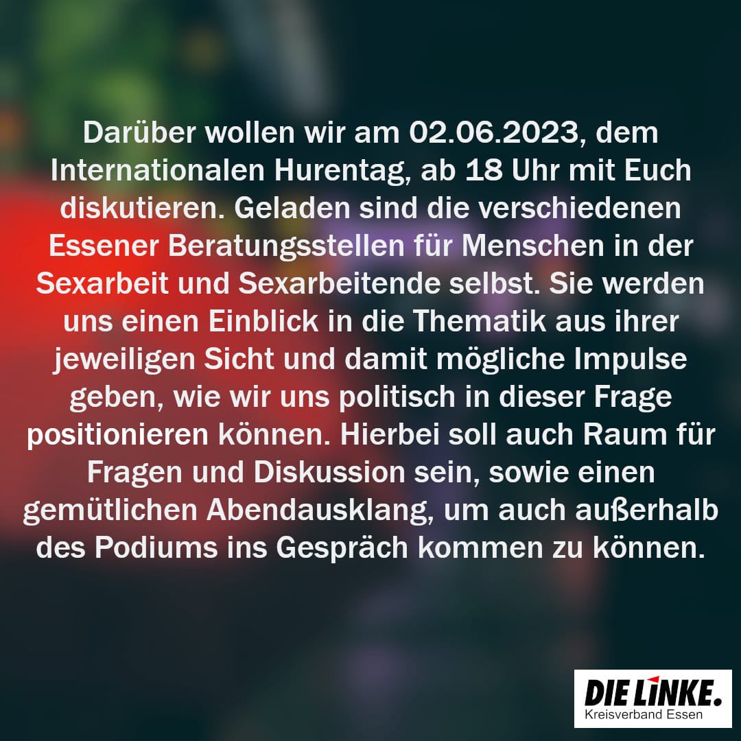 ,,Linke im Dialog“ zum Thema Sexarbeit
