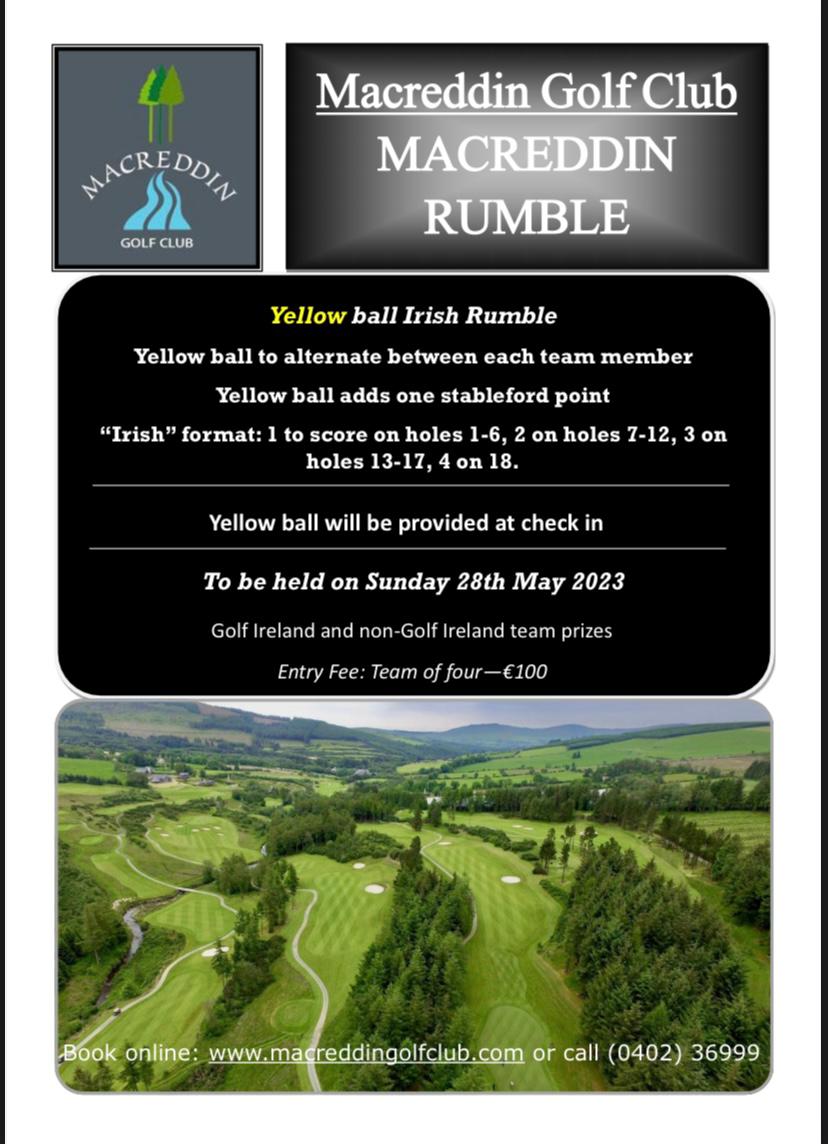 murr5patrick's tweet photo. @macreddingolf Sunday 28th May It's the Club's annual Yellow ball 🌕🌕 rumble details below 👇👇#gloriousmacreddin👌🏌 https://t.co/tXzdwxSlHC