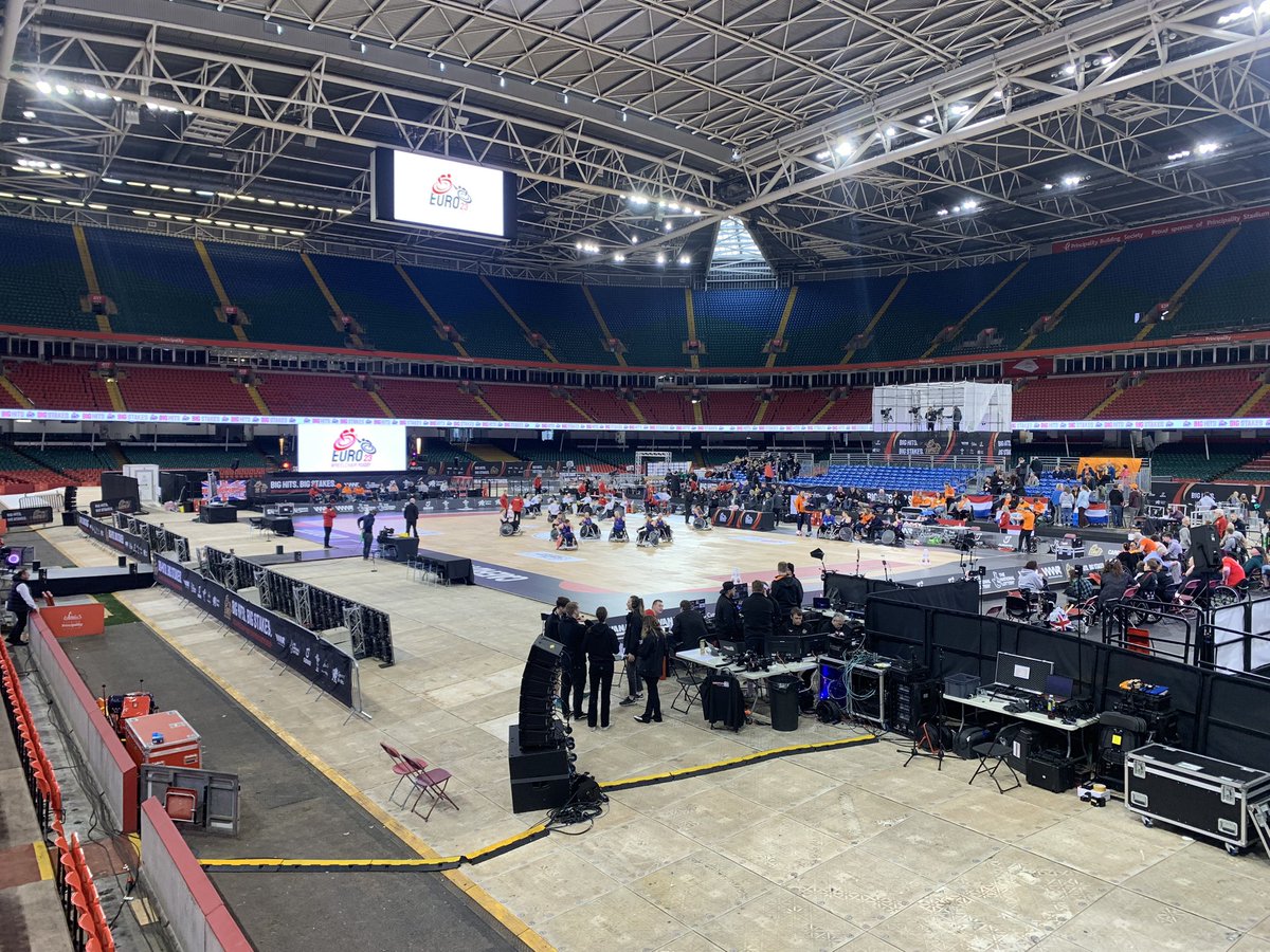 Thrilled to have been given the opportunity to attend the Wheelchair Rugby European Championships @principalitysta today, as part of @StreetGames @StreetGameWales Inspiration campaign! Good luck to the remaining teams competing this weekend 😄 #WREURO23 #SportInspires