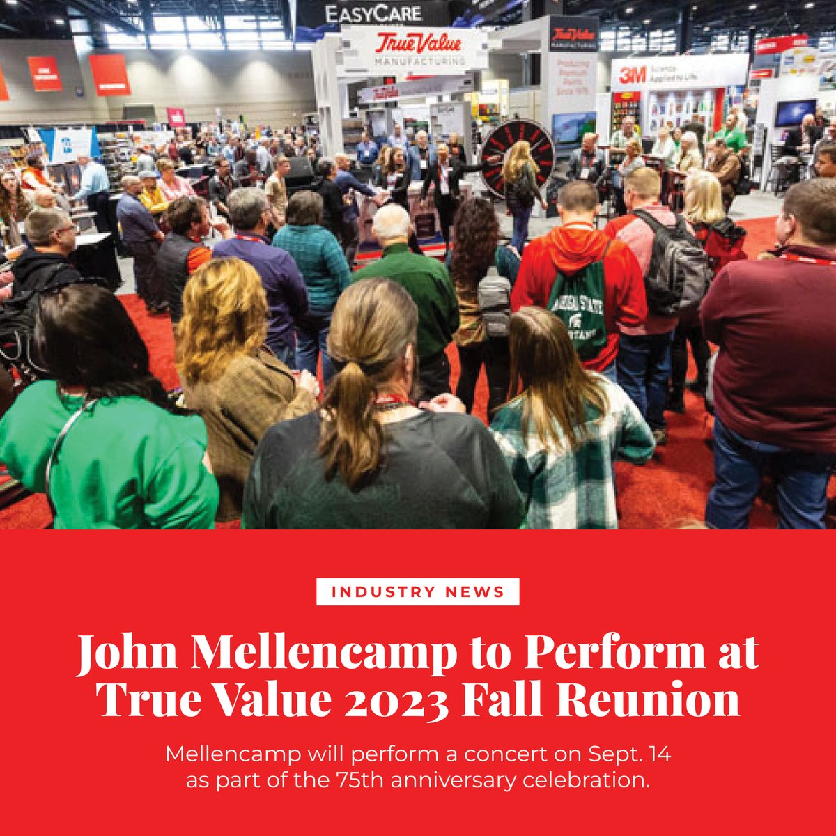 hardwareretail's tweet photo. .@TrueValue announced that legendary singer-songwriter John Mellencamp will be the headline entertainment at its 2023 Fall Reunion. For the full story and other news from the week, follow the link. https://t.co/af5prpsa7B #TrueValue #TrueValueReunion #anniversary #news https://t.co/pRdF2ObDci