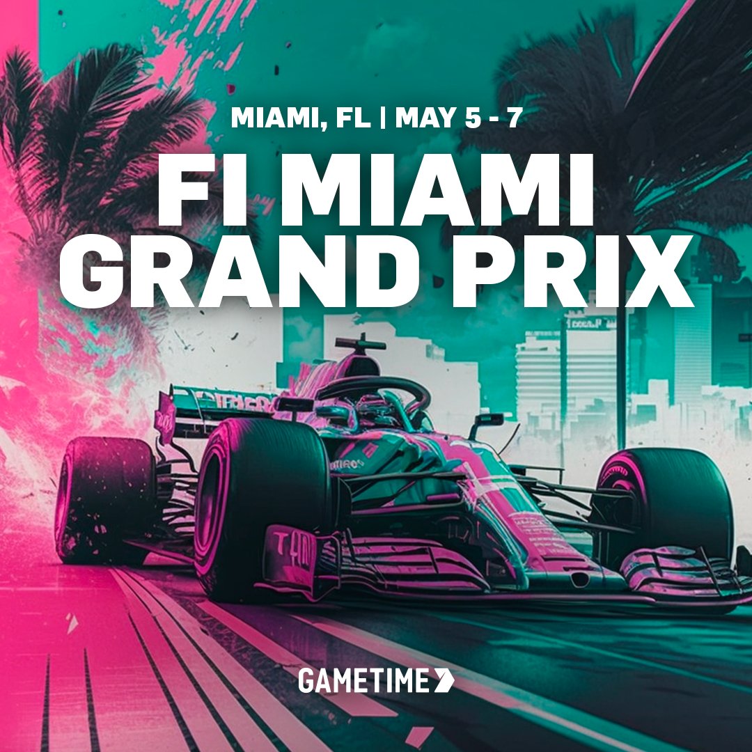 We could go around and around on this, but we wouldn’t want to grandstand. Miami. F1. Last Minute Tickets on Gametime. ‘Nuff said. #MiamiGP #gametimeapp