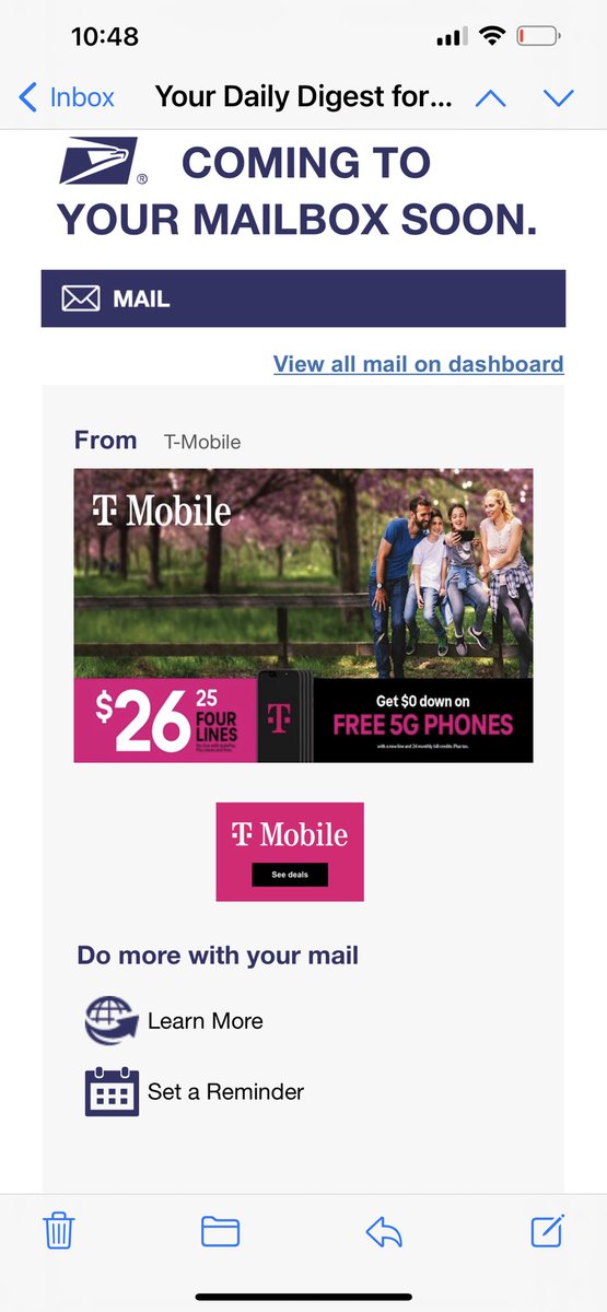 Looks like I’m getting a letter in the mail I wonder who it’s from? Hmm 🤨 

<a href="/TMobile/">T-Mobile</a> 

😊