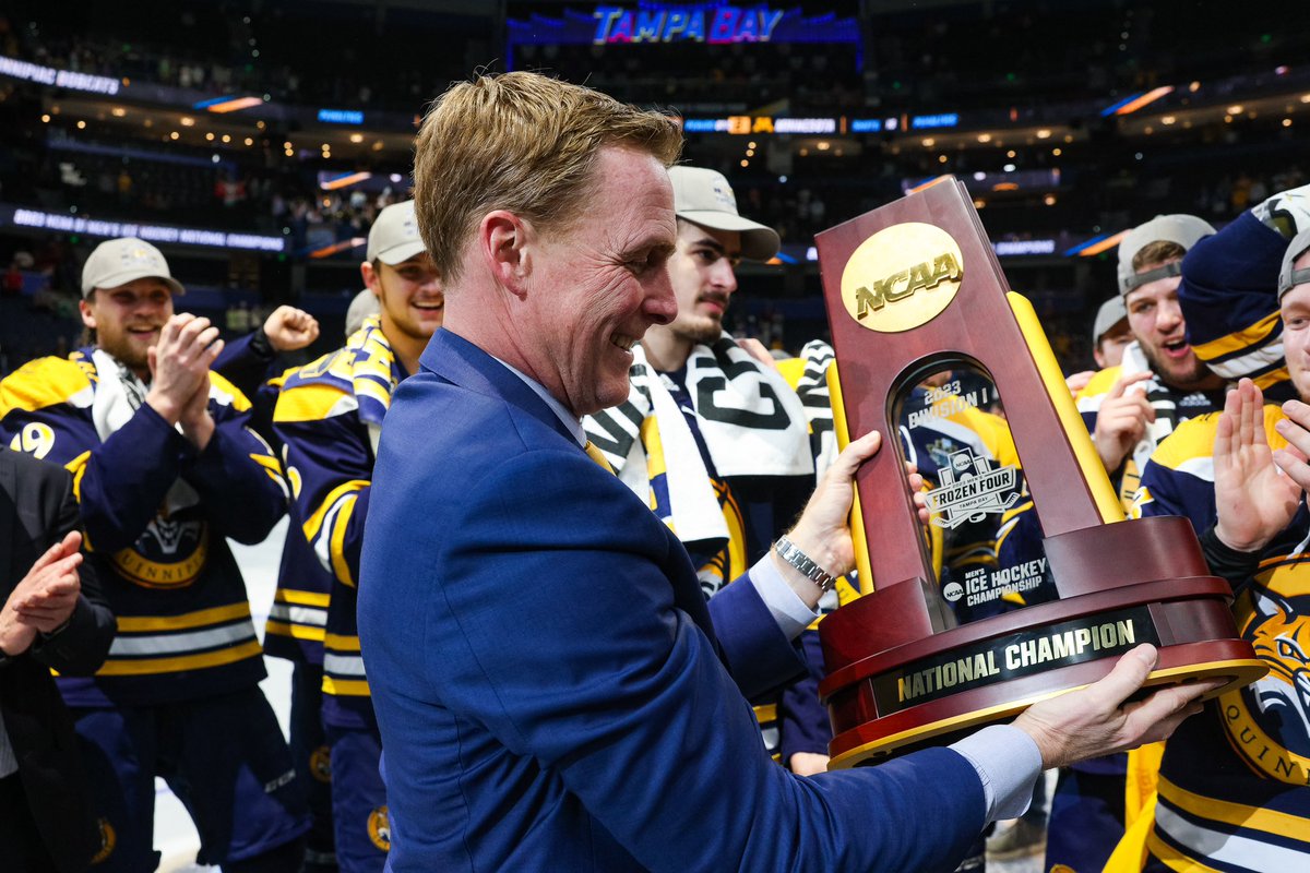 🏒 615 wins
🏒 7 Cleary Cups
🏒 3 Frozen Fours
🏒 National Champion

29 years ago today, we hired <a href="/RandPecknold/">Rand Pecknold</a> as the head coach of our program.

#BobcatNation x #NCAAHockey