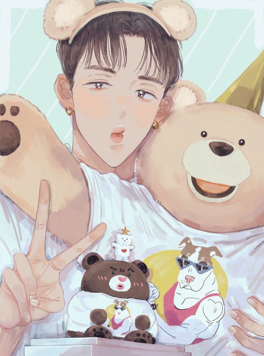 welcome back🐻 #셔누 #SHOWNU #monstaxfanart