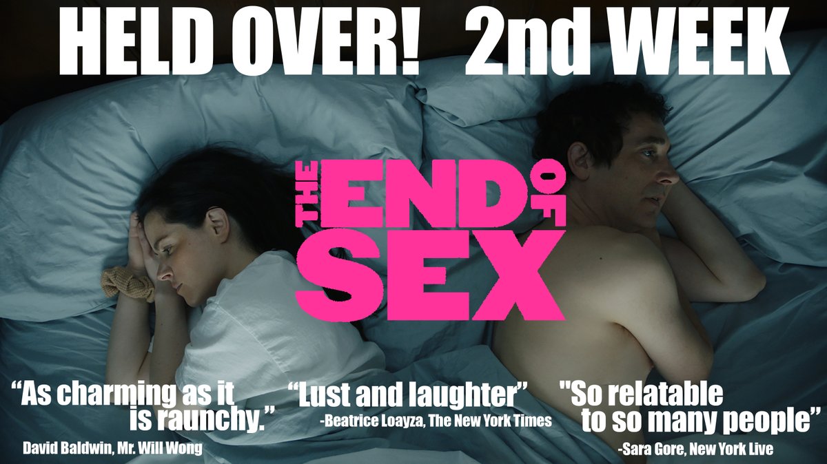 THE END OF SEX extended for another week in cinemas in Winnipeg, Toronto, Whitby, Scarborough, Etobicoke, Oakville, Vaughn, Hamilton, London, Kanata, Edmonton, Dartmouth, Saint Johns, Moncton, Nanaimo and Vancouver!