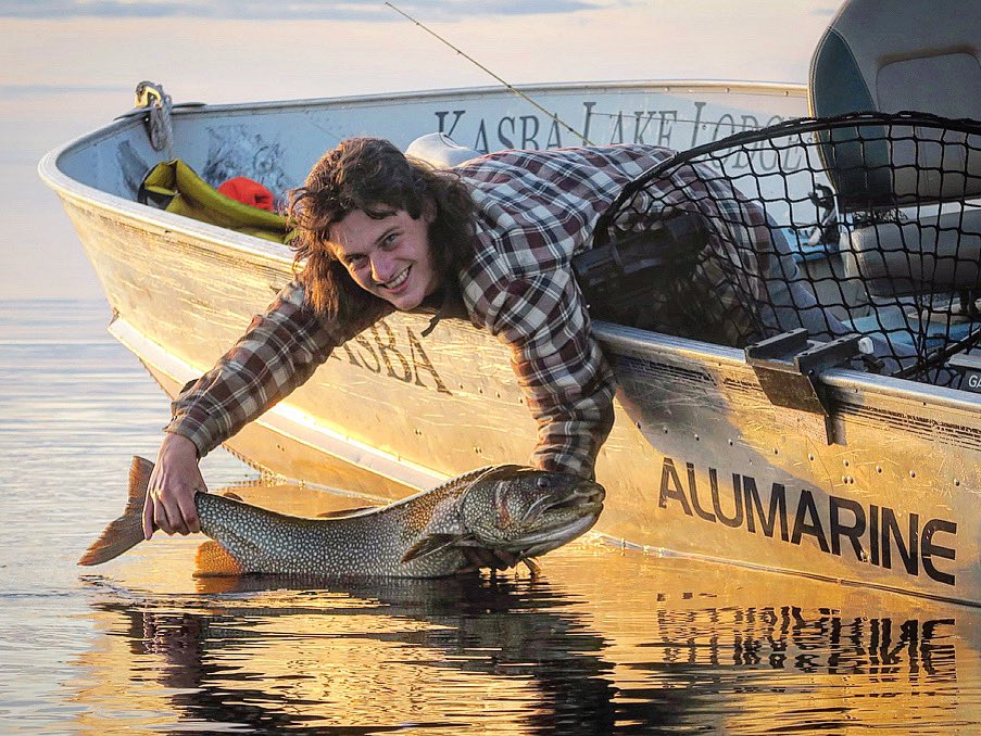 This weeks Big Fish Friday is a sunset Lake Trout on a glass calm evening! 

#BigFishFriday #KasbaLakeLodge #KasbaLake #Kasba
