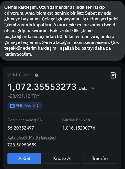 Şimdi arkadaşlar bir konuda anlaşalım. Bakın ben size para kazandırırım. Vallahi de billahi de kazandırırım. 

Size sürekli kazanmayı vaat etmiyorum. Hiç stop olmayız demiyorum. Stop oluruz beraber söveriz. Tp oluruz beraber seviniriz. Ama gün sonunda hep kârlı olan taraf biz