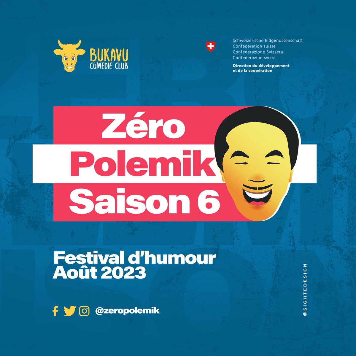 "Préparez-vous à rire" 

Le #festivalHumour ZÉRO POLEMIK est de retour et nous nous donnons rendez-vous en août pour une édition mémorable !

Restez à l'affût pour ne pas manquer les détails sur les artistes invités et les activités prévues! 😊

 #bukavu  #ZeroPolemik