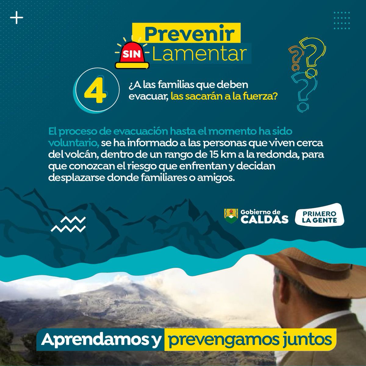 !El departamento de Caldas te espera! somos 27 municipios con la mejor oferta turistica. <a href="/Cotelcolombia/">Asociación Hotelera y Turística de Colombia</a> <a href="/AnatoNacional/">ANATO Nacional</a> <a href="/GoberCaldas/">Gobernación de Caldas</a> 
Compartimos un poco de la información REAL, sobre la situación con nuestro #VolcanNevadodelRuiz. <a href="/ELTIEMPO/">EL TIEMPO</a> <a href="/NoticiasCaracol/">Noticias Caracol</a> <a href="/NoticiasRCN/">Noticias RCN</a>