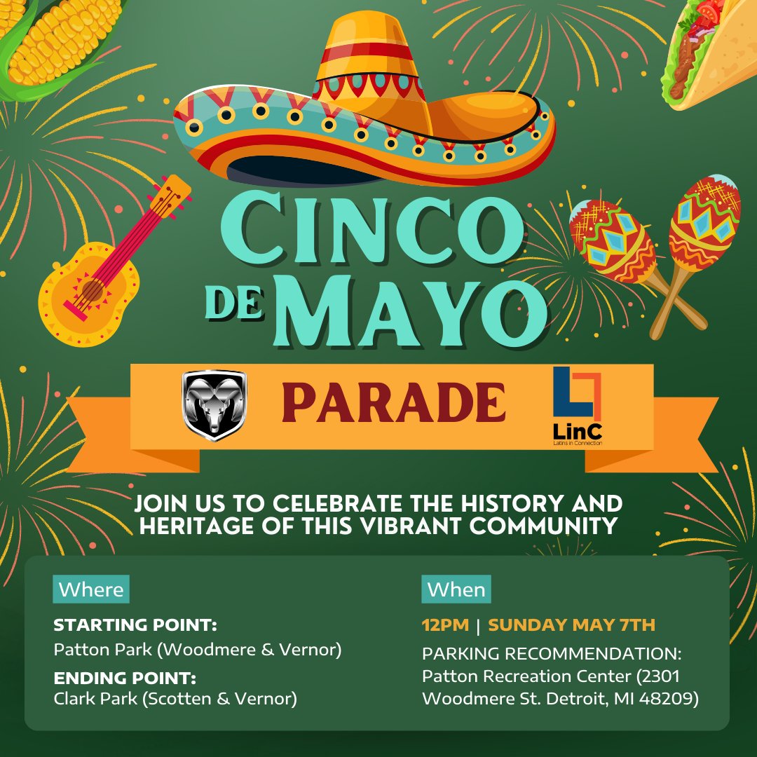 If you love trucks and tacos, this fiesta is for you! Join <a href="/RamTrucks/">Ram Trucks</a> and our Latins in Connection employee business resource group this Sunday for a day full of music, food trucks, vendors, and fun activities! We hope to see you there. #CincodeMayo #Stellantis #RamTrucks