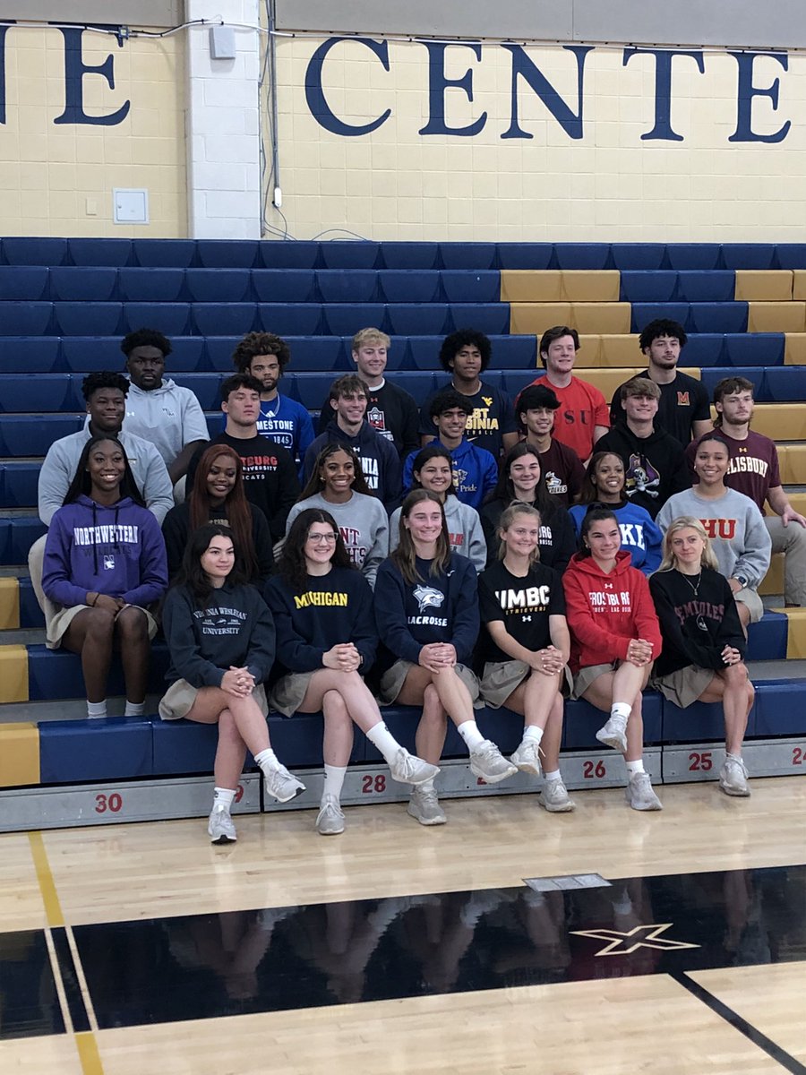 Picture day for our student athletes committed to play collegiately. Always thrilling to see their dreams become reality. @OLGCHS 
#TraditionLivesHere