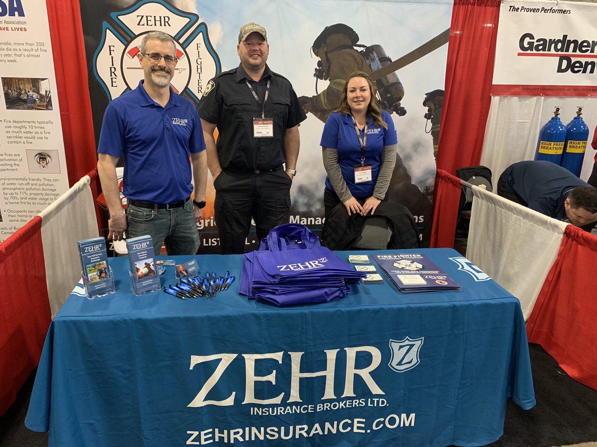 ZehrInsurance's tweet photo. We are at the Ontario Association of Fire Chiefs trade show at the International Centre.  Group insurance pricing and program for all the dedicated firefighters in Ontario!  🚒 https://t.co/eDfUQQMGIh
