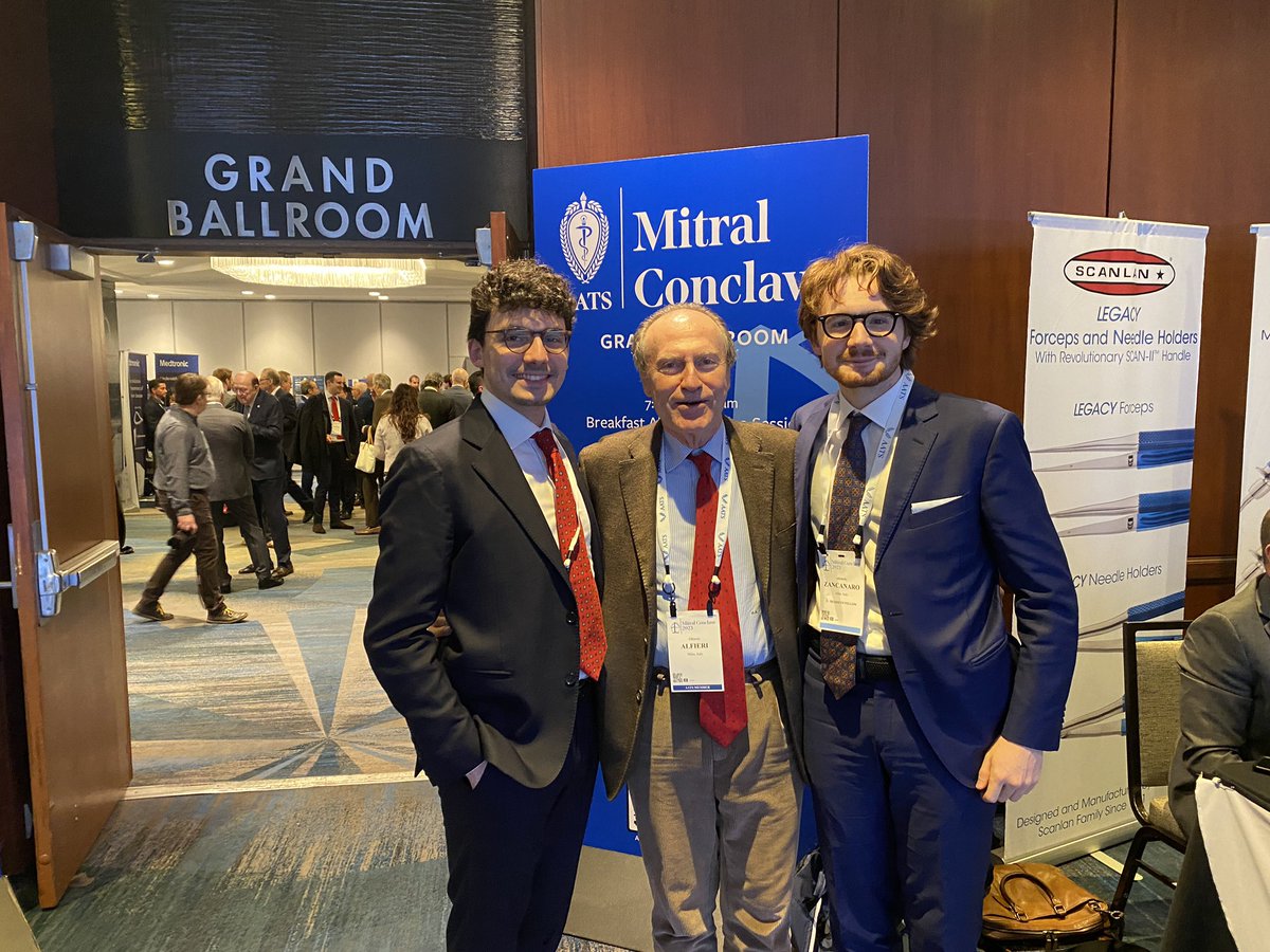 EZancanaroMD's tweet photo. The most emotional moments of these days with Prof.O.Alfieri at #Mitral2023 @AATSHQ for this prestigious awards and Congress 
Together with my colleague and dear friend G. Ascione MD 

@EACTS @JACCJournals @PCRonline @SRValveCenter @SRAnesthesiaICU #CardioTwitter https://t.co/ivHat6en3I