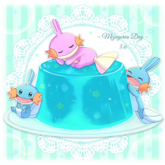 『Jelly Time』  #ミズゴロウの日 #ポケモンイラスト